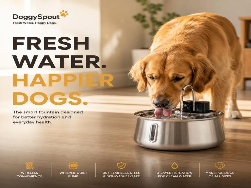 DoggySpout Wireless Dog Fountain Review and Complete Product Guide for Healthier Dog Hydration